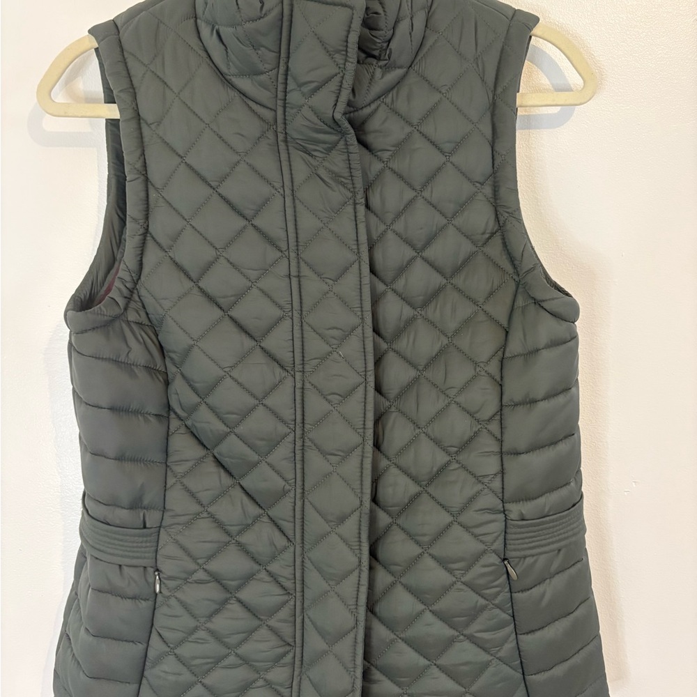 Tommy Hilfiger Women's Quilted Puffer Vest - Dark Gray